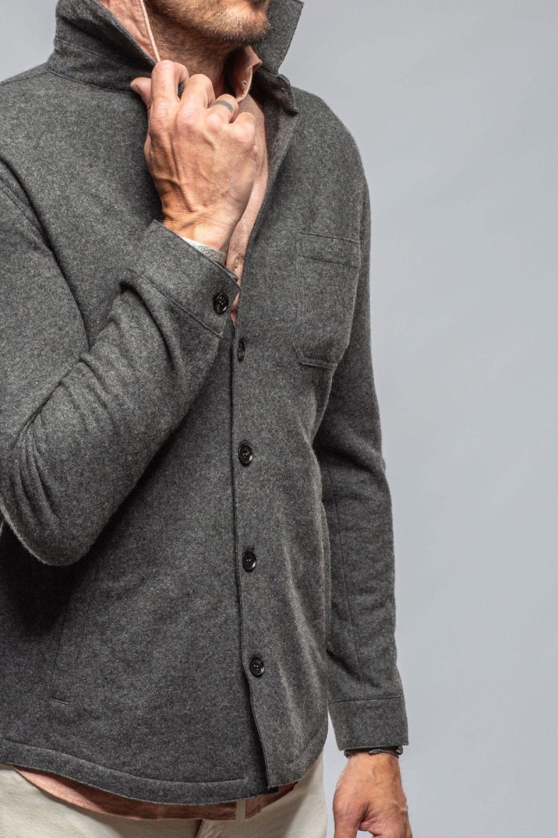 axels bdsr sooter cashmere shirt in charcoal mens sweaters axels vail 40264791785706