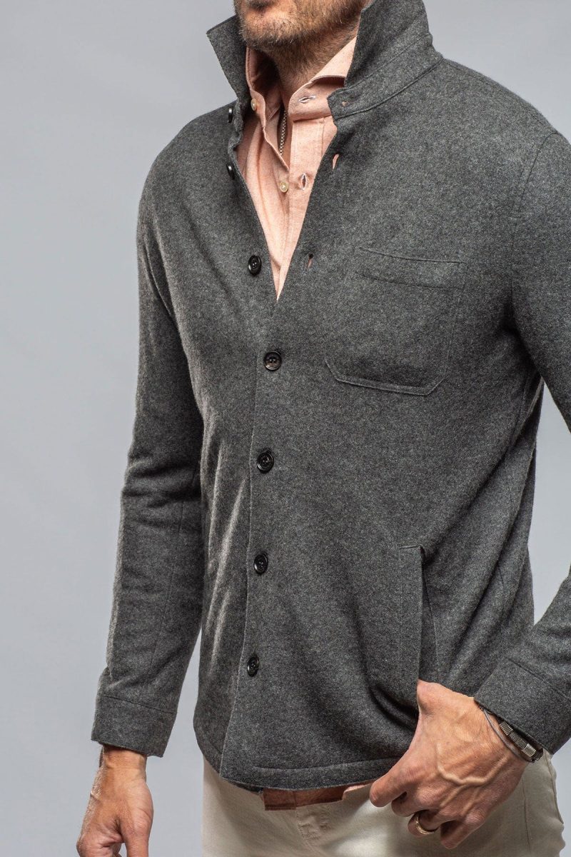 axels bdsr sooter cashmere shirt in charcoal mens sweaters axels vail 40264791916778