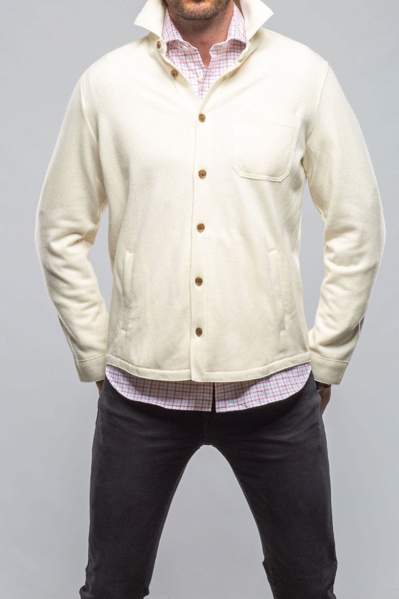 axels bdsr sooter cashmere shirt in white mens sweaters axels vail 40391560528106