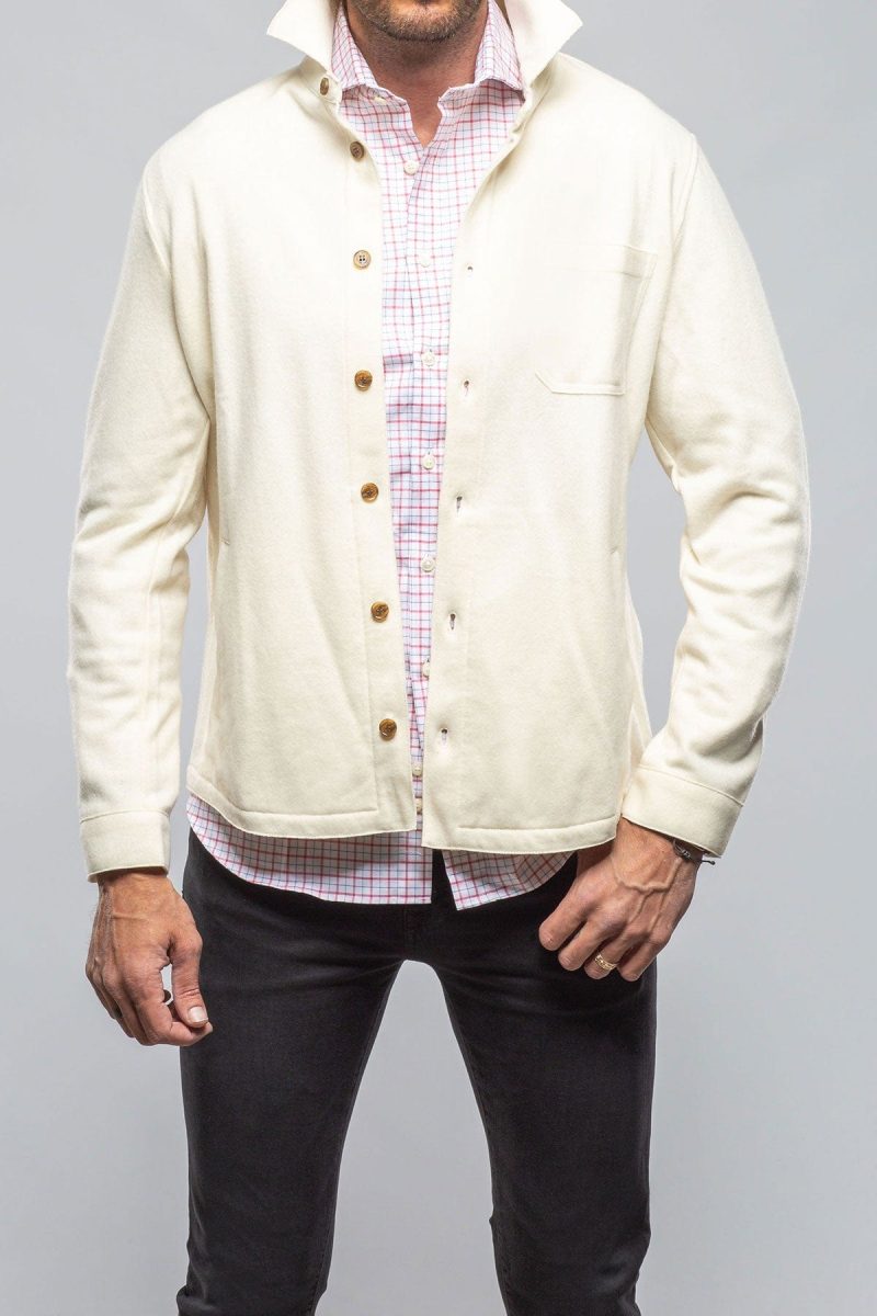 axels bdsr sooter cashmere shirt in white mens sweaters axels vail 40391560593642