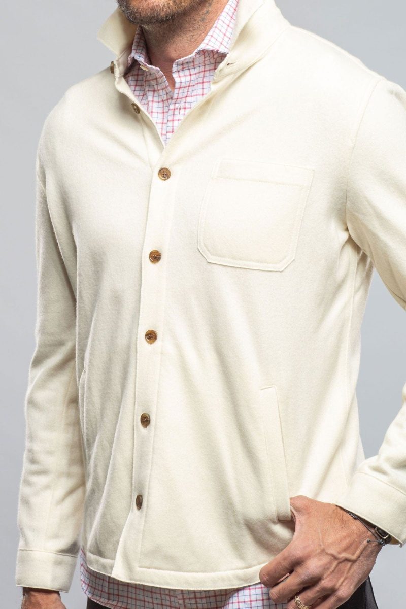 axels bdsr sooter cashmere shirt in white mens sweaters axels vail 40391560724714