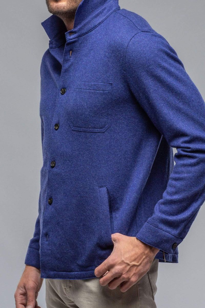 axels bdsr tony cashmere overshirt in blue mens sweaters axels vail 36240128639210