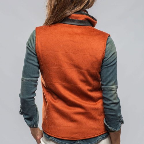 axels diana vest in rust ladies outerwear cloth axels vail 40228917608682