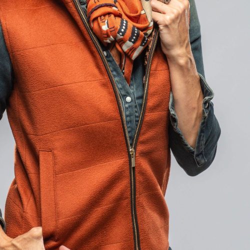 axels diana vest in rust ladies outerwear cloth axels vail 40228917903594