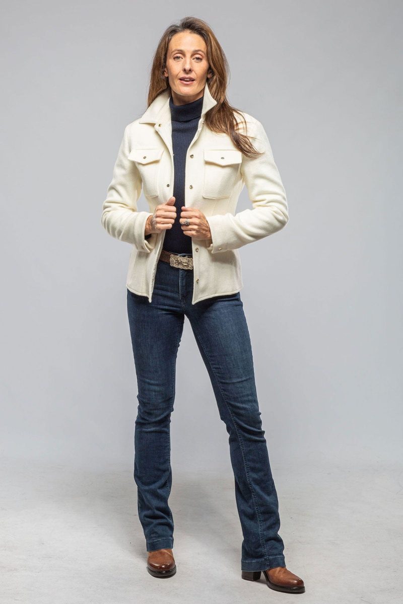 axels eloise virgin wool shirt jacket in white ladies outerwear cloth axels vail 40312413094122