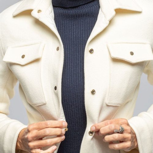 axels eloise virgin wool shirt jacket in white ladies outerwear cloth axels vail 40312414601450