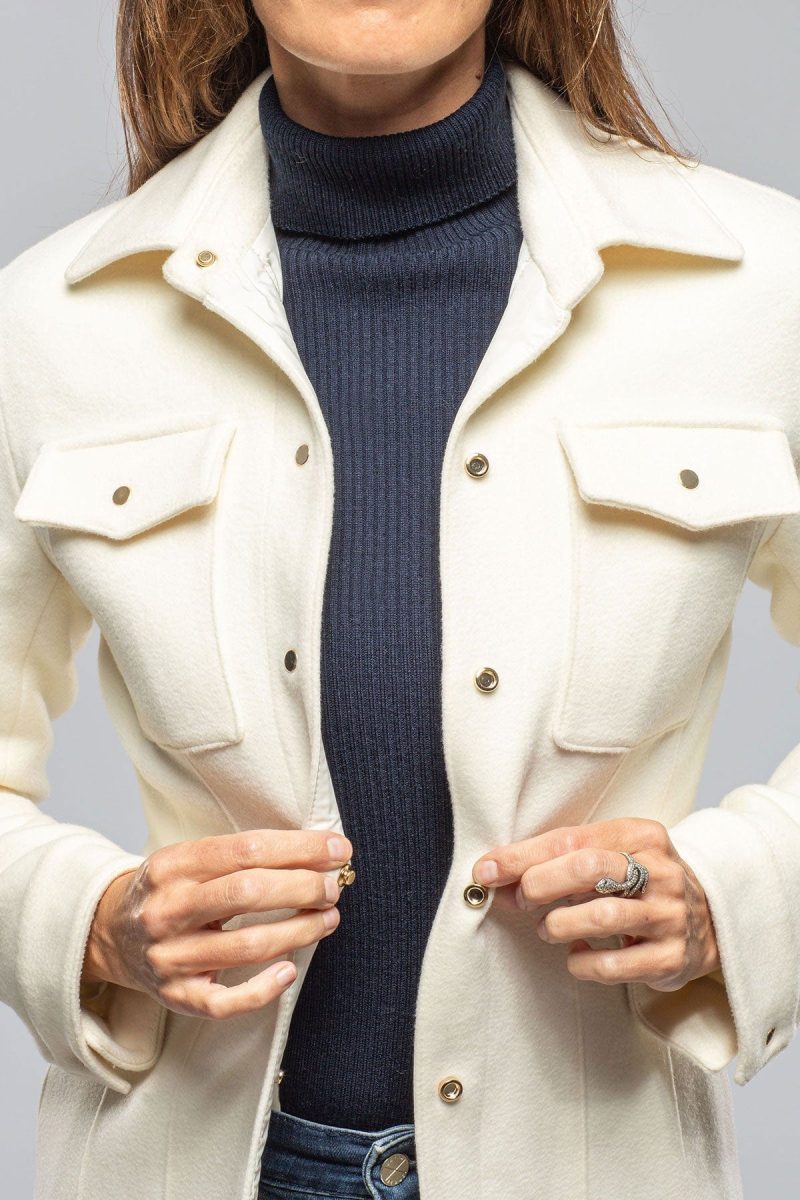 axels eloise virgin wool shirt jacket in white ladies outerwear cloth axels vail 40312414601450