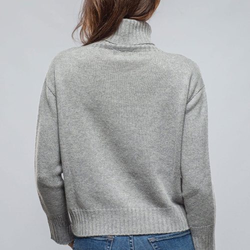 axels favi turtleneck sweater in grigio ladies sweaters axels vail 40383280906474