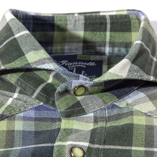 axels gp annamite cotton western shirt in green mens shirts axels vail 40526943355114