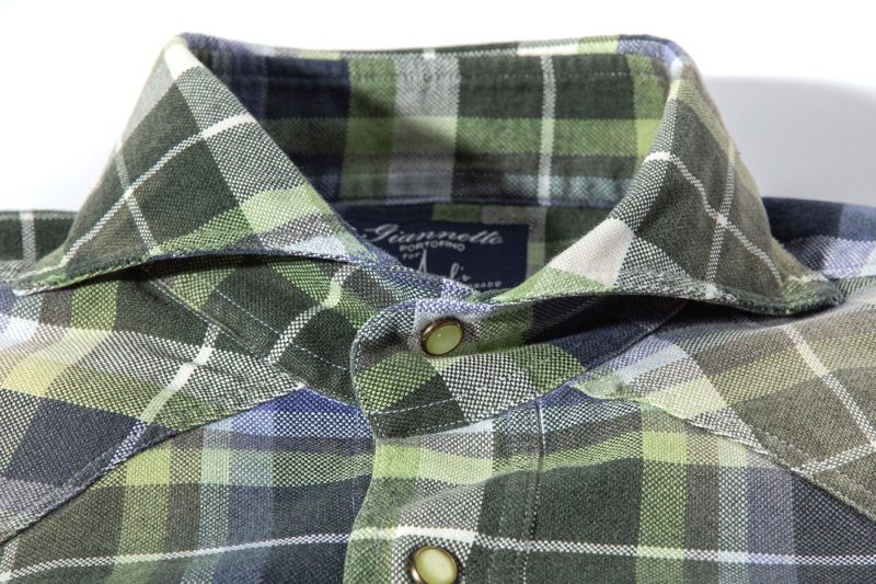 axels gp annamite cotton western shirt in green mens shirts axels vail 40526943355114