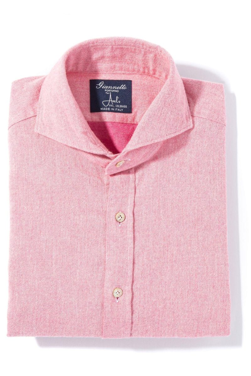 axels gp bissell cotton flannel in dark pink mens shirts axels vail 39391258050794