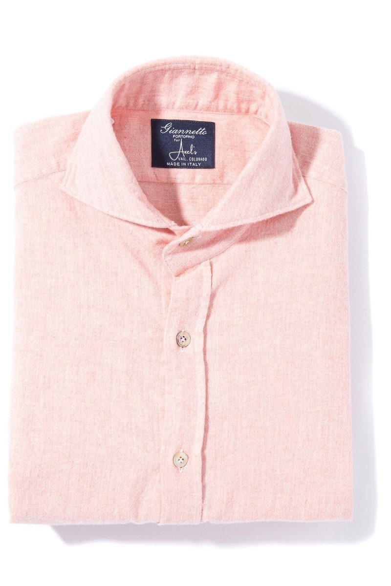 axels gp bissell cotton flannel in light pink mens shirts axels vail 39391257723114