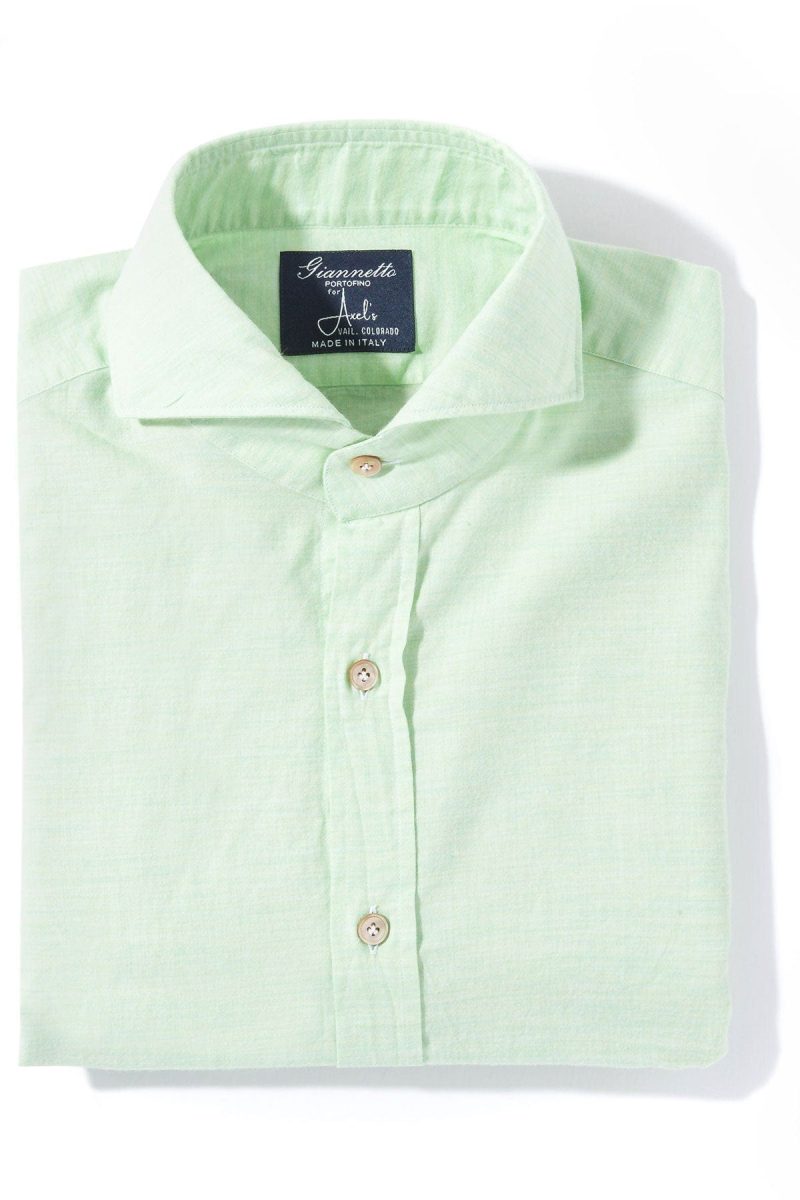 axels gp diablo cotton shirt in green mens shirts axels vail 39255955931370