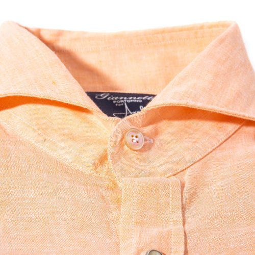 axels gp mach linen cotton shirt in orange mens shirts axels vail 39894805381354