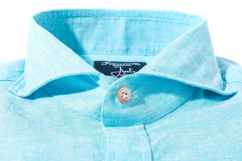 axels gp mach linen cotton shirt in turquoise mens shirts axels vail 39894804955370