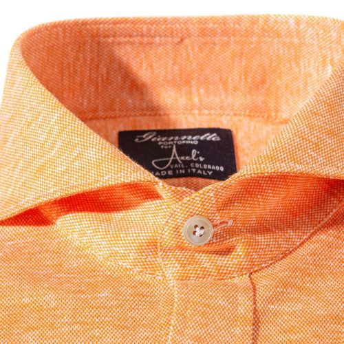 axels gp schwinn cotton linen shirt in orange mens shirts axels vail 40099715875050