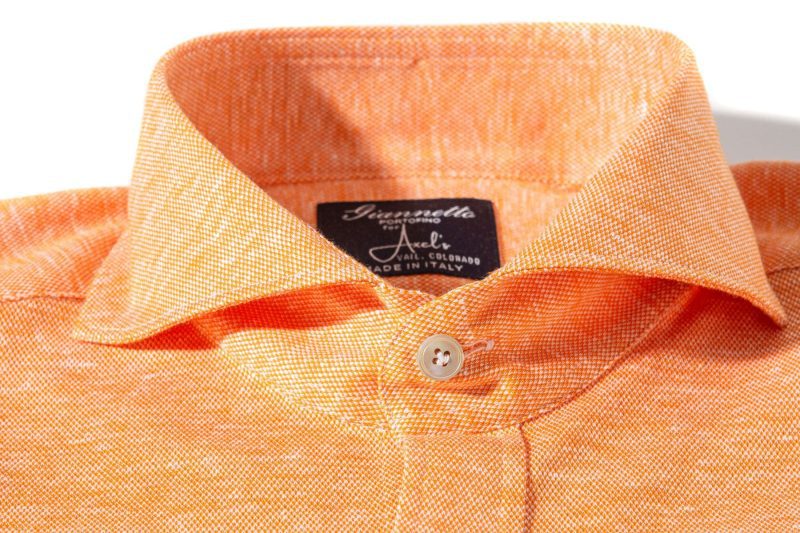 axels gp schwinn cotton linen shirt in orange mens shirts axels vail 40099715875050