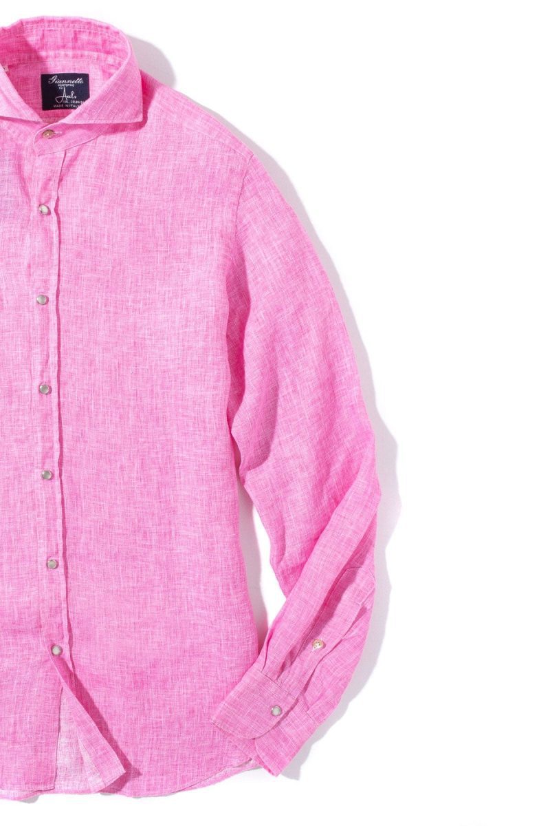 axels gp sorgue linen shirt in fuchsia mens shirts axels vail 39205506810090