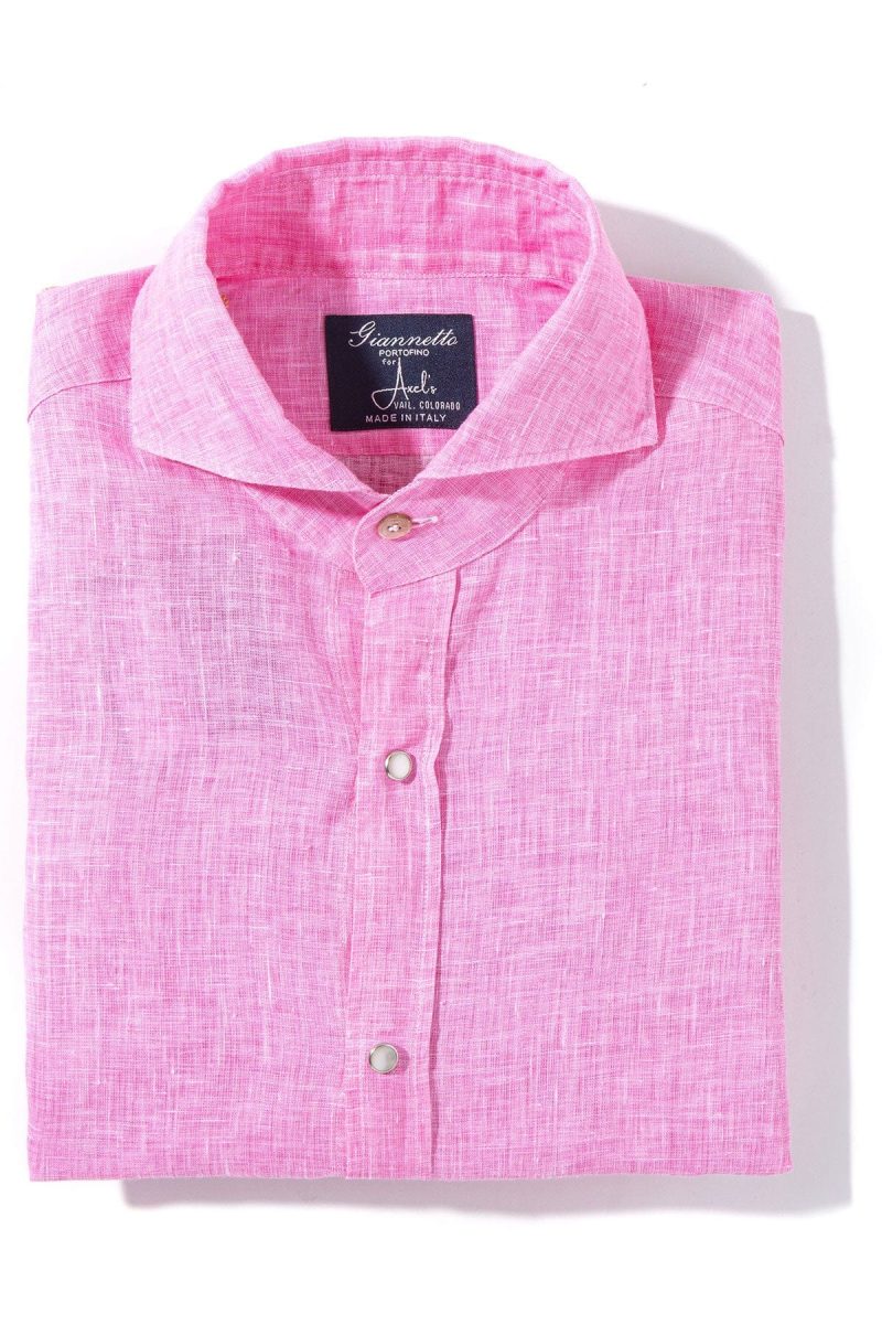 axels gp sorgue linen shirt in fuchsia mens shirts axels vail 39205507170538