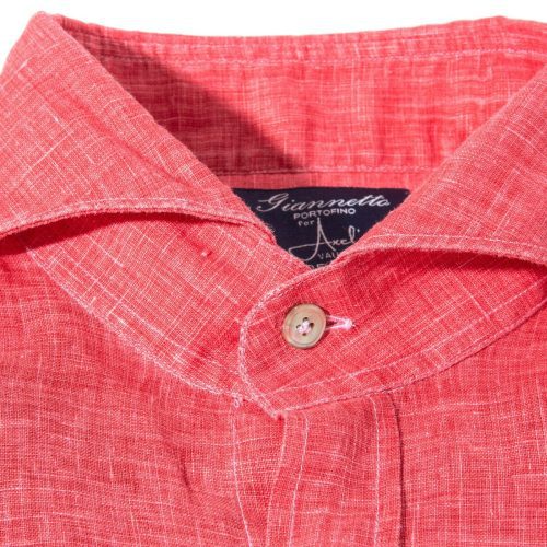 axels gp sorgue linen shirt in red mens shirts axels vail 39205507662058