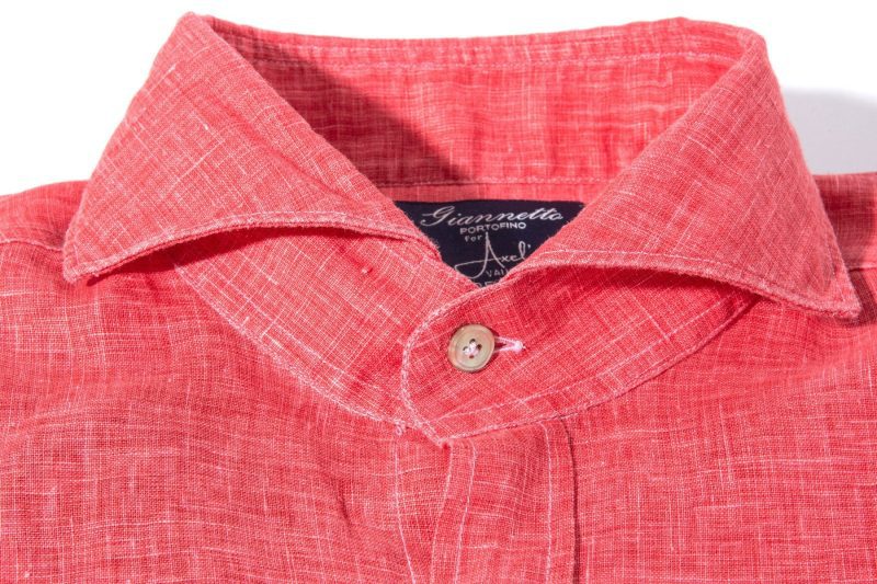 axels gp sorgue linen shirt in red mens shirts axels vail 39205507662058