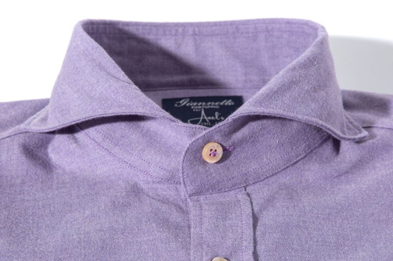 axels gp stanovoy solid brushed cotton shirt in purple mens shirts axels vail 40526943027434