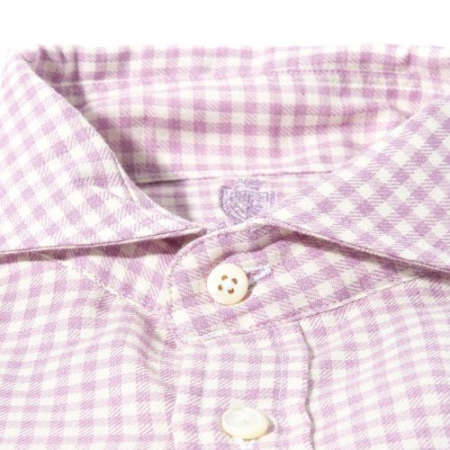 axels is targa cotton cashmere shirt in purple mens shirts axels vail 39543748624618