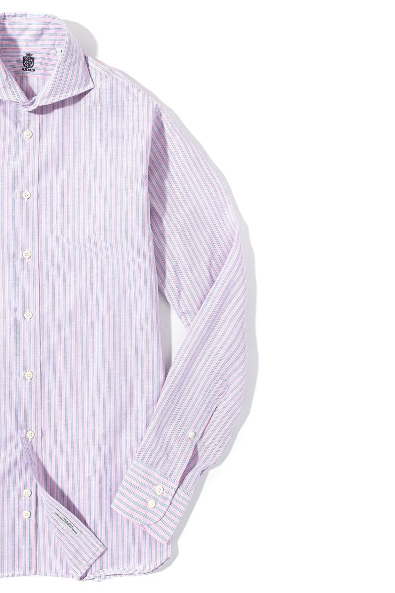 axels is taycan cotton linen shirt in pink mens shirts axels vail 39401824944362