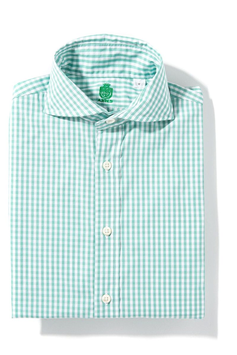 axels is triad check shirt in green mens shirts axels vail 40235979178218