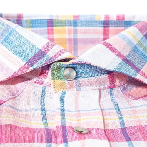 axels is western linen in pink and purple with yellow mens shirts axels vail 39894913974506