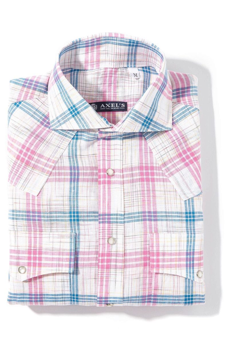 axels is western linen in pink blue and white mens shirts axels vail 39894909190378