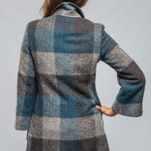 axels lexi dbl brstd plaid swing coat ladies outerwear cloth axels vail 40243412009194