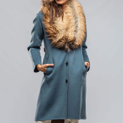 axels liana virgin wool coat in blue ladies outerwear cloth axels vail 40228945461482