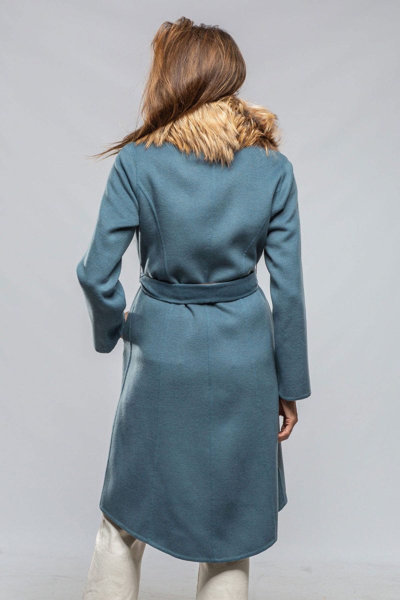 axels liana virgin wool coat in blue ladies outerwear cloth axels vail 40228945985770