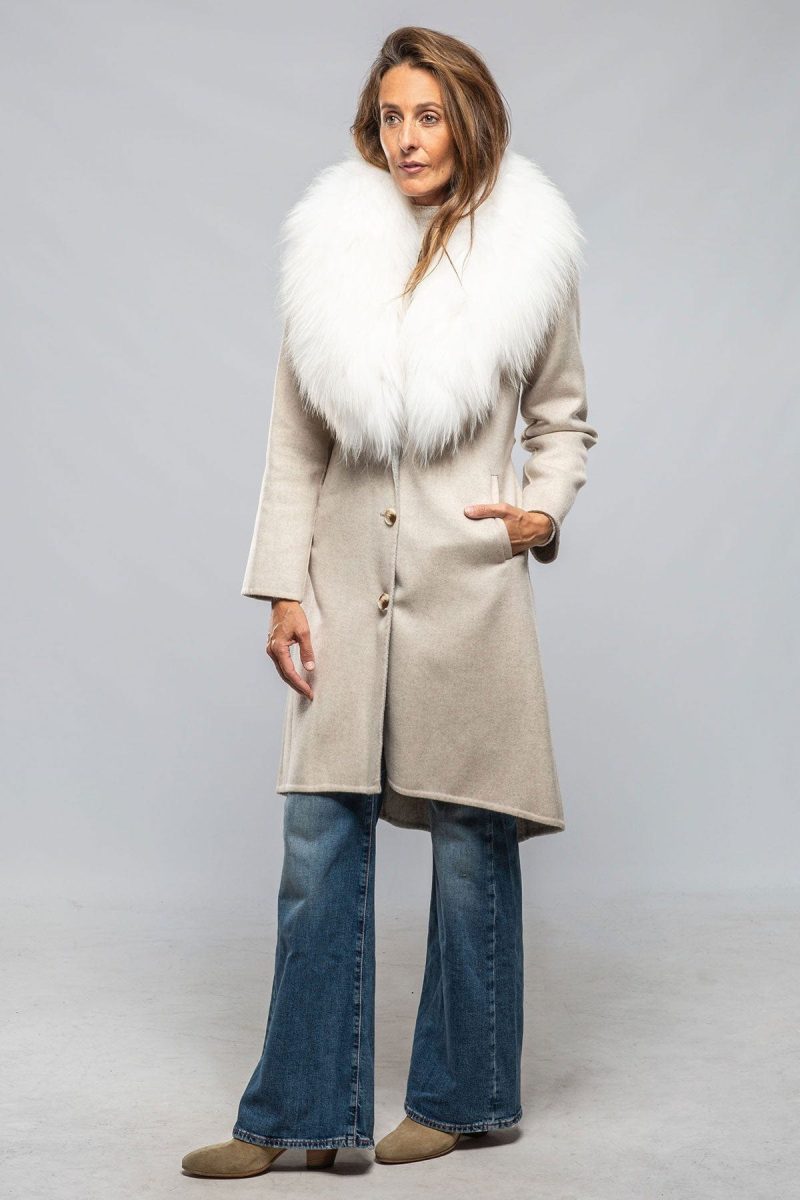 axels liana virgin wool coat in oatmeal ladies outerwear cloth axels vail 40243418202346