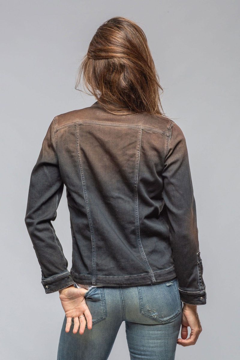 axels premium denim beale over dyed denim jacket in desert ladies outerwear cloth axels vail 40307880132842