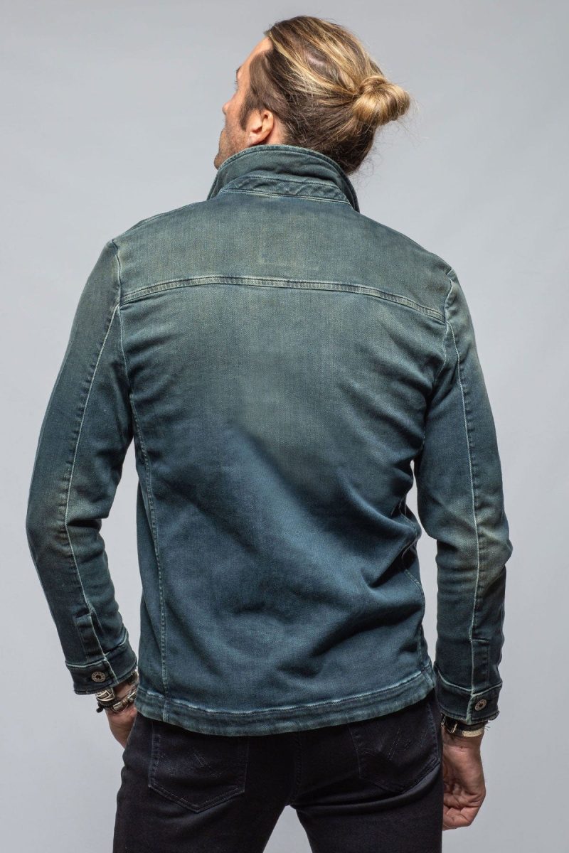 axels premium denim chase denim jacket in cactus mens outerwear overshirts axels vail 40526925955306