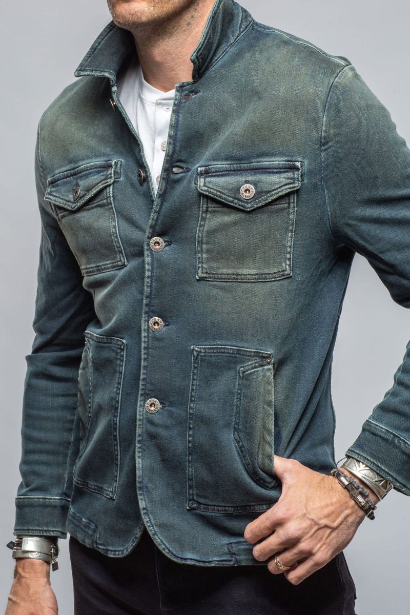 axels premium denim chase denim jacket in cactus mens outerwear overshirts axels vail 40526926151914