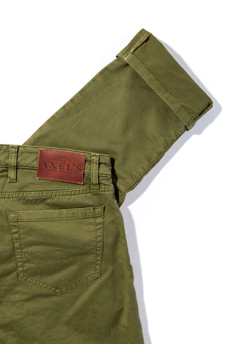 axels premium denim flagstaff performance denim in avocado mens pants 5 pocket axels vail 37775374647530