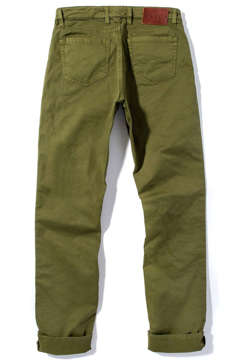 axels premium denim flagstaff performance denim in avocado mens pants 5 pocket axels vail 37775374680298