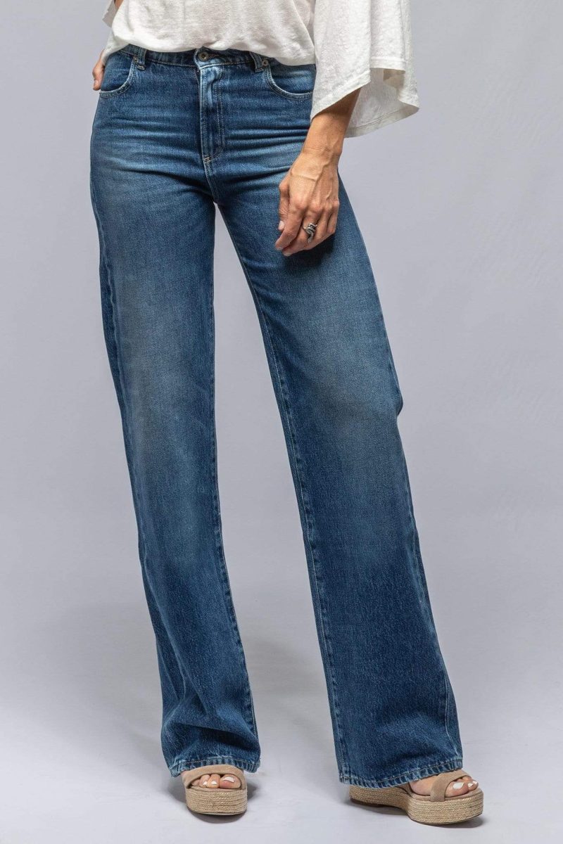 axels premium denim martina high rise wide leg jean in mid blue ladies pants jeans axels vail 30224638542013