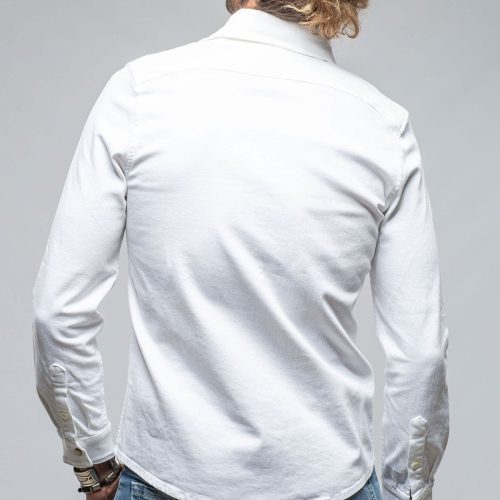 axels premium denim ranger colored denim snap shirt in white mens shirts axels vail 40560509255914