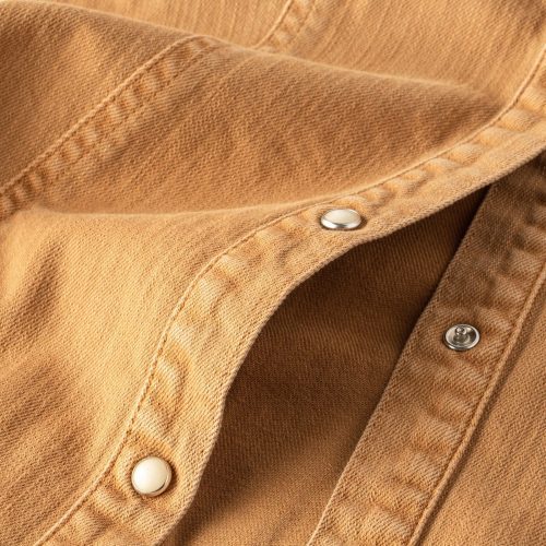 axels premium denim sweetwater denim shirt in cognac ladies tops axels vail 37713074913514