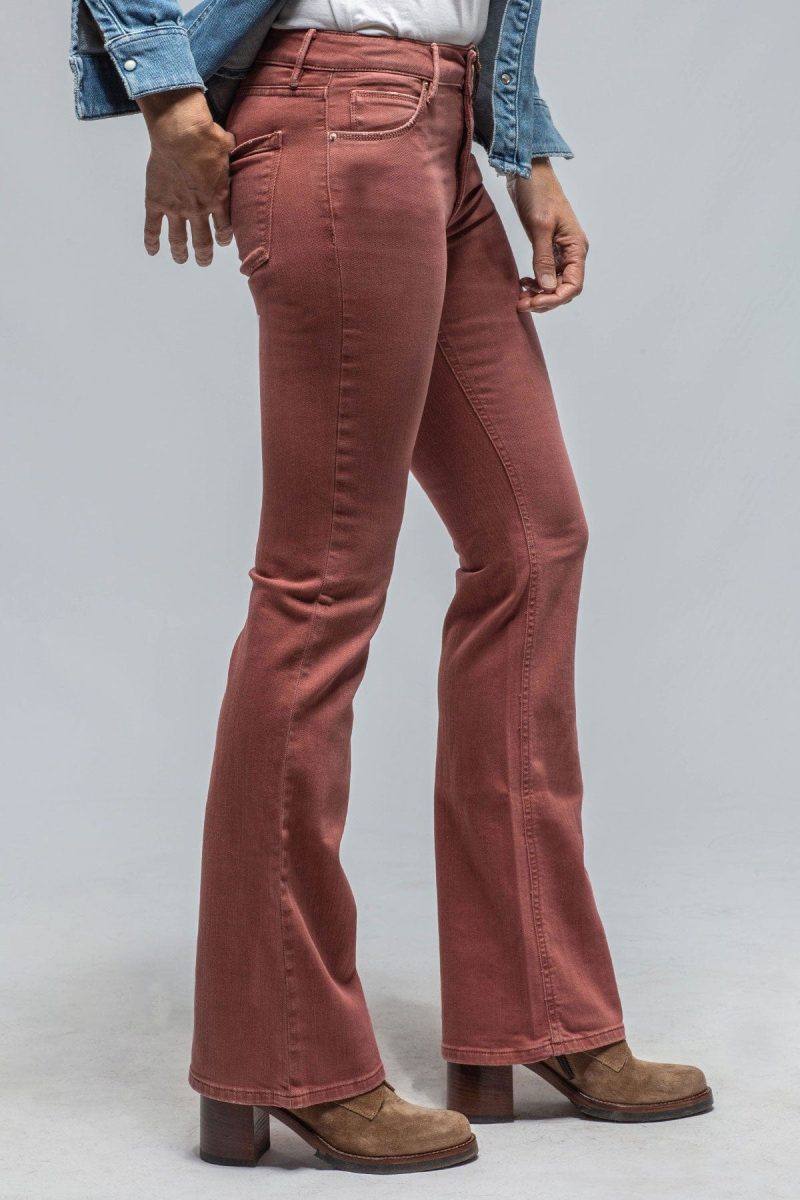 axels premium denim tommy flare jeans in terracotta ladies pants jeans axels vail 36560086597866