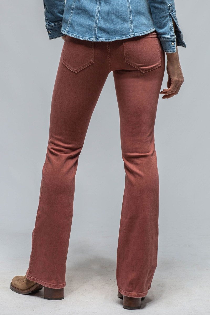 axels premium denim tommy flare jeans in terracotta ladies pants jeans axels vail 36560093610218