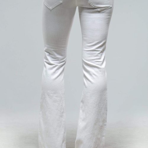 axels premium denim tommy flare jeans in white ladies pants jeans axels vail 29341217063101