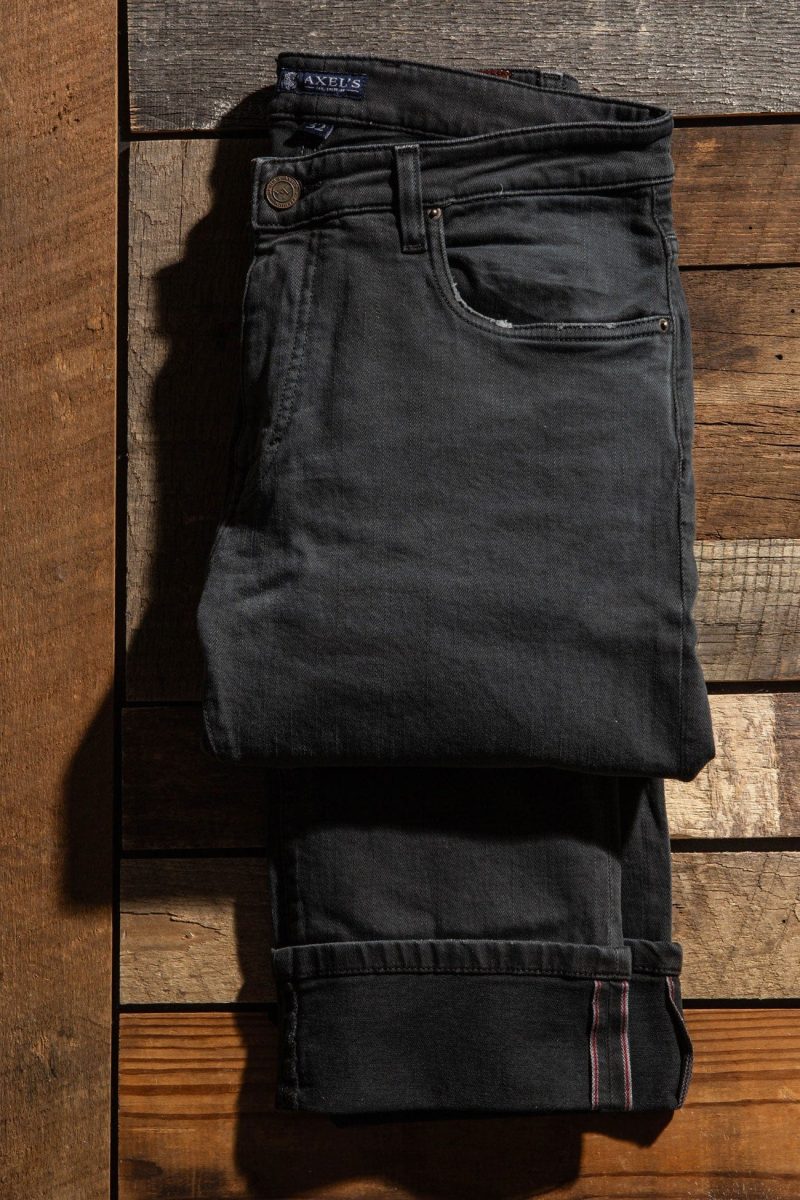 axels premium denim tucson selvedge denim in anthracite mens pants 5 pocket axels vail 40059275149546