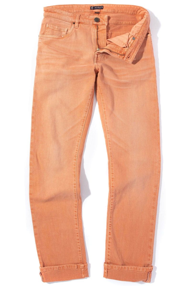 axels premium denim tucson selvedge denim in arancio mens pants 5 pocket axels vail 38816263766250