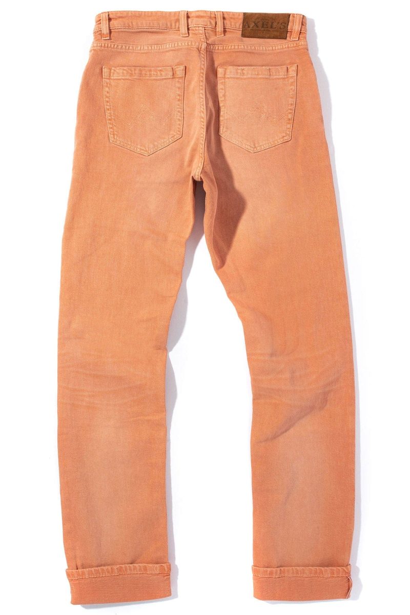 axels premium denim tucson selvedge denim in arancio mens pants 5 pocket axels vail 38816263831786