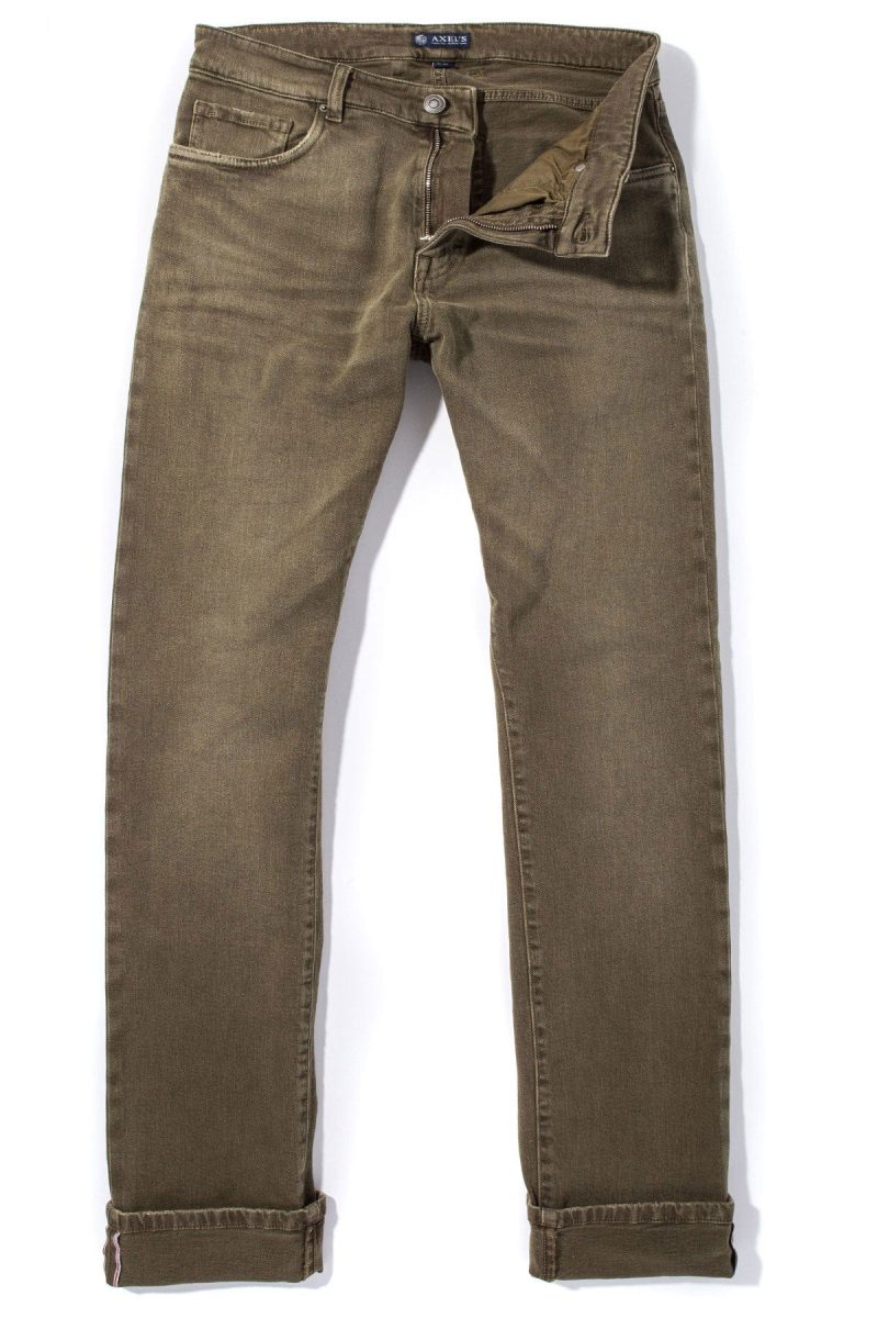 axels premium denim tucson selvedge denim in army mens pants 5 pocket axels vail 37502596022506